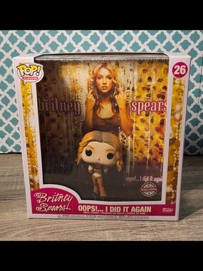 Britney Spears Funko Pop! Albums #26 - Oops!... I Did It Again (Red/Pink & Gold)